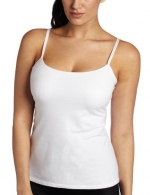 Panache Women's Cotton Lycra Camisole With Built In Bra, White, 32GG