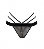 Sheer Mesh Crotchless Butterfly Cage Cheeky Black O/S