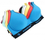 Coobie Intimates Women's 6 Pack Sports Bras 34B Multi New Colors