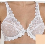 Valmont Front Close Lace Cup Underwire Bra (8323) 40DD/Nude