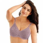 Bali Lace 'n Smooth Stretch Lace Underwire, 32DD, Rosewood