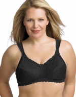 Playtex 18 Hour Comfort Lace Wirefree Bra 4088, 42D, Black