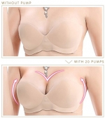 Cyber Monday Sales #1 Strapless Push Up Bra with Inflatable Cups for Perfect Cleavage