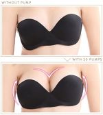 Cyber Monday Sales #1 Strapless Push Up Bra with Inflatable Cups for Perfect Cleavage