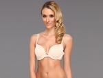 DKNY Intimates Women's Signature Lace Perfect Coverage Bra 451209 Pretty Nude Bra 32C