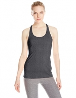 New Balance Women's Strappy Cami Top, Small, Black Heather