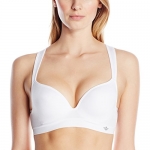 Lily of France Women's Energy Boost Medium Impact Sports Bra 2151900, White, Small