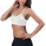 Fila Women's Skinny Back Athletic Bra, White, XS