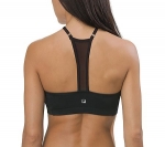 Fila Women's Skinny Back Athletic Bra, Black, XL
