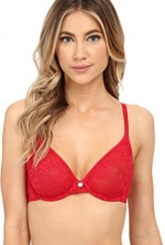 DKNY Signature Lace Unlined Bra, 32C, Lacquer