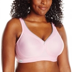 Glamorise Women's Plus-Size Full-Figure Sports Bra 1006, Pink, 34D