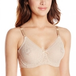 Bali Women's Lace and Smooth Underwire Bra, Nude,34C