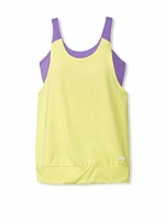 Fila Women's Double Scoop Two-For Tank M, Sunny Lime