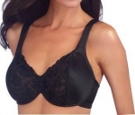 Breezies Lace Eclipse Underwire Bra with Ultimair a203576 (36C, Black)