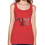 ZYXX Shania Twain Rock This Country Tour 2015 Logo Tank Top For Women Red S