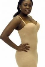 Full Body Control Slip with Molded Cups and Underwire Style 8095 - Black - Medium