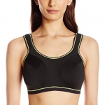 Freya Women's Force Crop Top Soft Cup Sports Bra with Molded Inner, Black, 28D