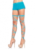Leg Avenue Women's Leg Wraps, Neon Blue, One Size