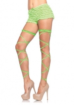 Leg Avenue Women's Leg Wraps, Neon Green, One Size