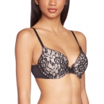 DKNY Signature Lace Perfect Lift Embellished Bra (458210) 34A/Black w/Pretty Nude
