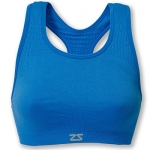 Zensah Seamless Sports Bra - Best Sports Bra for Running, Comfortable Sports Bra,Blue,Large/X-Large