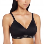 Bali Womens Passion For Comfort Shaping Wirefree Bra, Black Combo, 36DD