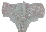 Victoria's Secret Nylon Cotton Hiphugger Panties with Sequins and Bow Pink Small