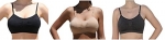 Anemone Women's Seamless Removable Bra Straps 2pk or 3pk (One size, Black Nude H.Charcoal)
