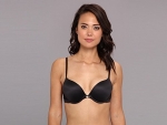 DKNY Intimates Women's Signature Lace Maximizer T-Shirt Bra 453000 Black/Pretty Nude Bra 32A