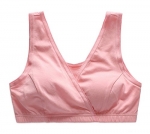 Lataly Women's Intimates Wrap Nursing Bra Most Comfortable Sleeping Brassiere Color Pink Size S