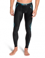 SKINS Men's A200 Compression Long Tights, Black/Neon Blue, X-Small