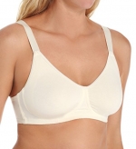 Grenier Extreme Comfort Cotton No-Wire Molded Full Cup Bra - 8567 (32F, Natural)