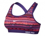 Nike Womens Pro Classic Padded 8 Bit Sports Bra Cool Grey/Black/Volt 683628-065 Size X-Small