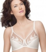 Wacoal Feather Embroidery Bra, 32D, Ivory