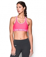 Under Armour Women's UA Power In Pink® Armour Mid Sports Bra Extra Small Cerise