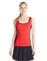 Bolle Women's Heat Wave Square Neck Tank Top, Large, Red