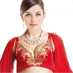 KOMTOP New sexy bra, Lady underwear Adjustable bras (32A, red)