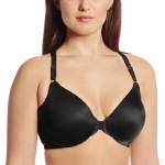 Lilyette by Bali Women's Elegant Lift and Smooth Front Close T-Back, Black/Bronze Beauty, 36D