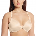 Lilyette by Bali Women's Elegant Lift and Smooth Front Close T-Back, Champagne Shimmer/Ivory, 36D