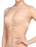 Aimer Arabian Night Wired 1/2 Cup Molded Bra Womens-32C Nude Demi & Balconette Push-Up Underwire