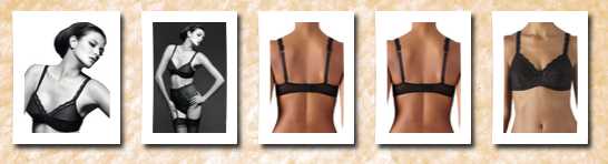 Aubade retro sculpt black triangle bra r010