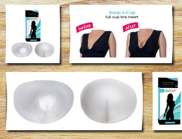 PURE STYLE Girlfriends women's jump-a-cup bra insert,clear,