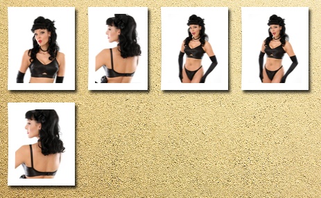 What Katie Did maitresse black satin bullet bra l6001