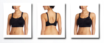 Champion women's spot comfort full support bra, black,