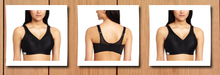 Glamorise women's full-figure sports bra, black,