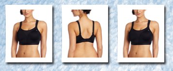 Champion women's spot comfort full support bra, black,