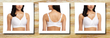 Glamorise women's full-figure sports bra, white,