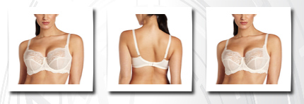 Panache women's andorra full cup bra, pearl,