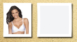 Hanes average figure lightly lined full padded soft cup bra (/white)