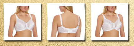 Playtex women's secrets signature floral underwire bra, white,